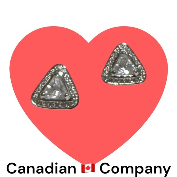 🇨🇦🆕5th Avenue Elegant Triangle Triple AAA Cubic Zirconia Earrings - Picture 5 of 10